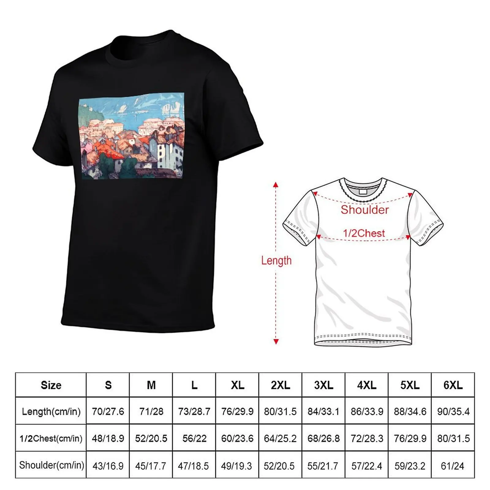 Lugano by Yoshida Hiroshi T-Shirt Durable Work Wear T-Shirt