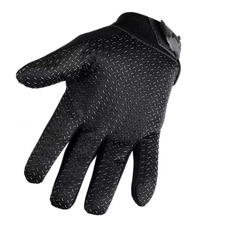Sepasang Sarung Tangan Pelindung Sepenuh Jari untuk Sepeda Motor Pria, Latihan, Pertarungan, Aktivitas Luar Ruangan, Bersepeda, Sarung Tangan Kamuflase