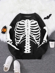 New Popular Autumn and Winter Backbone Jacquard Pattern Pullover Sweater Casual Round Neck Knitted Men's Pullover