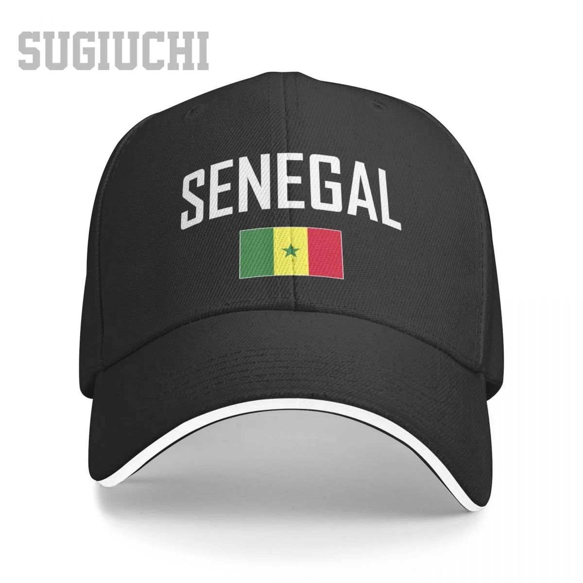 

Unisex Sandwich SENEGAL Flag And Font Baseball Cap Men Women Hip Hop Caps Snapback Golf Hat Fishing