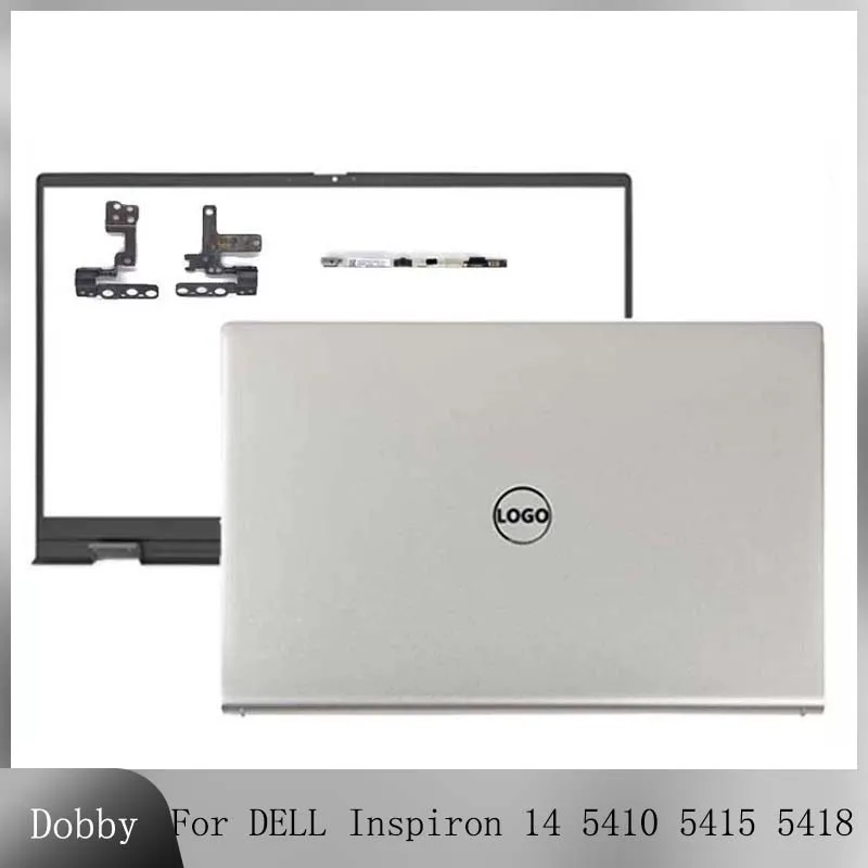 

New For DELL Inspiron 14 5410 5415 5418 Laptop LCD Back Cover Front Bezel Rear Lid Top Case Hinges Repair Case Silver 0CYT45