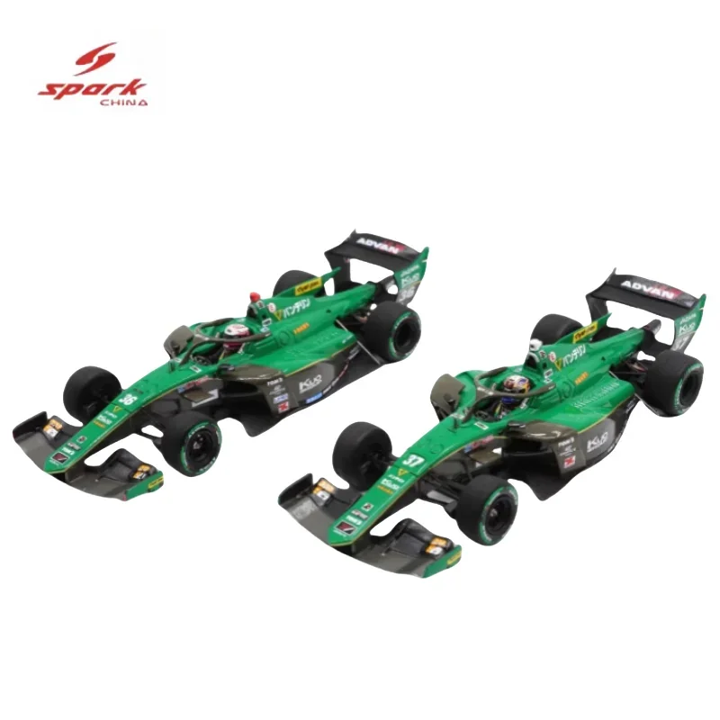 Spark 1/43 VANTELIN TOM'S SF23 Super Formula 2024 resin model, a children's collection toy, a New Year gift for friends.