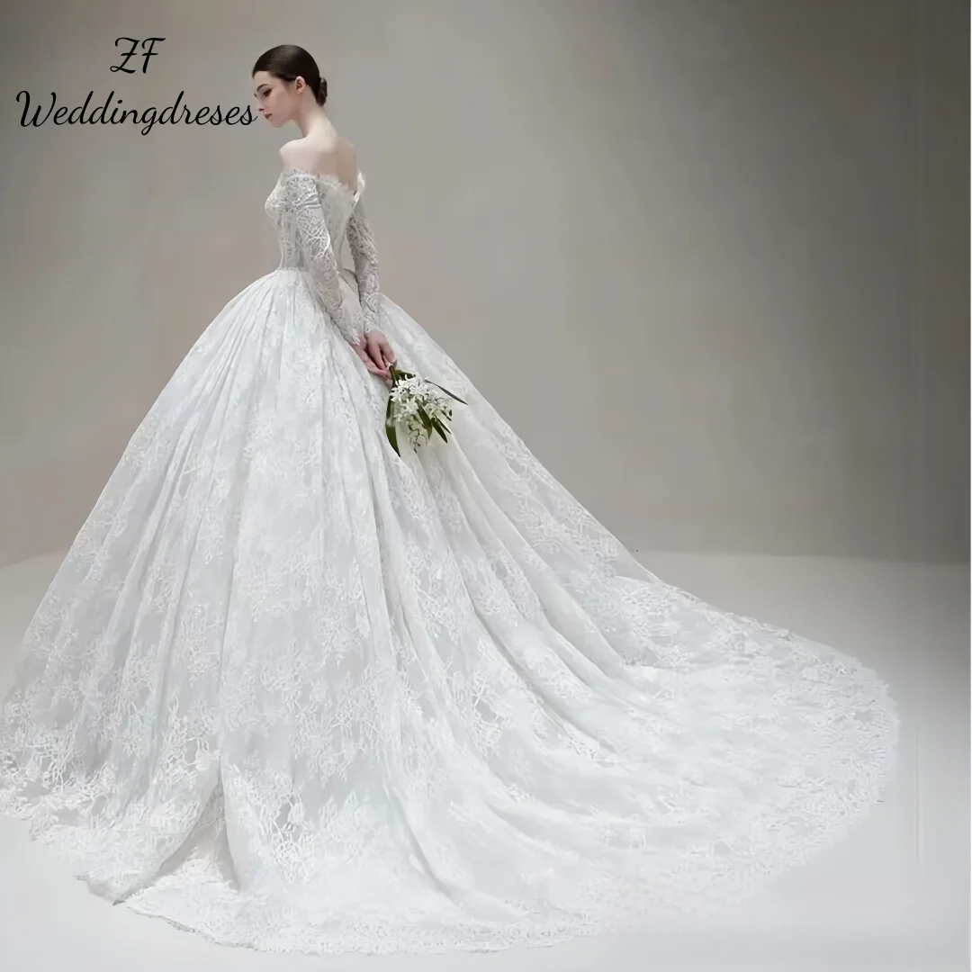 Abito da sposa personalizzato Abito da ballo in pizzo Scollo a cuore con spalle scoperte Abiti da sposa da sposa