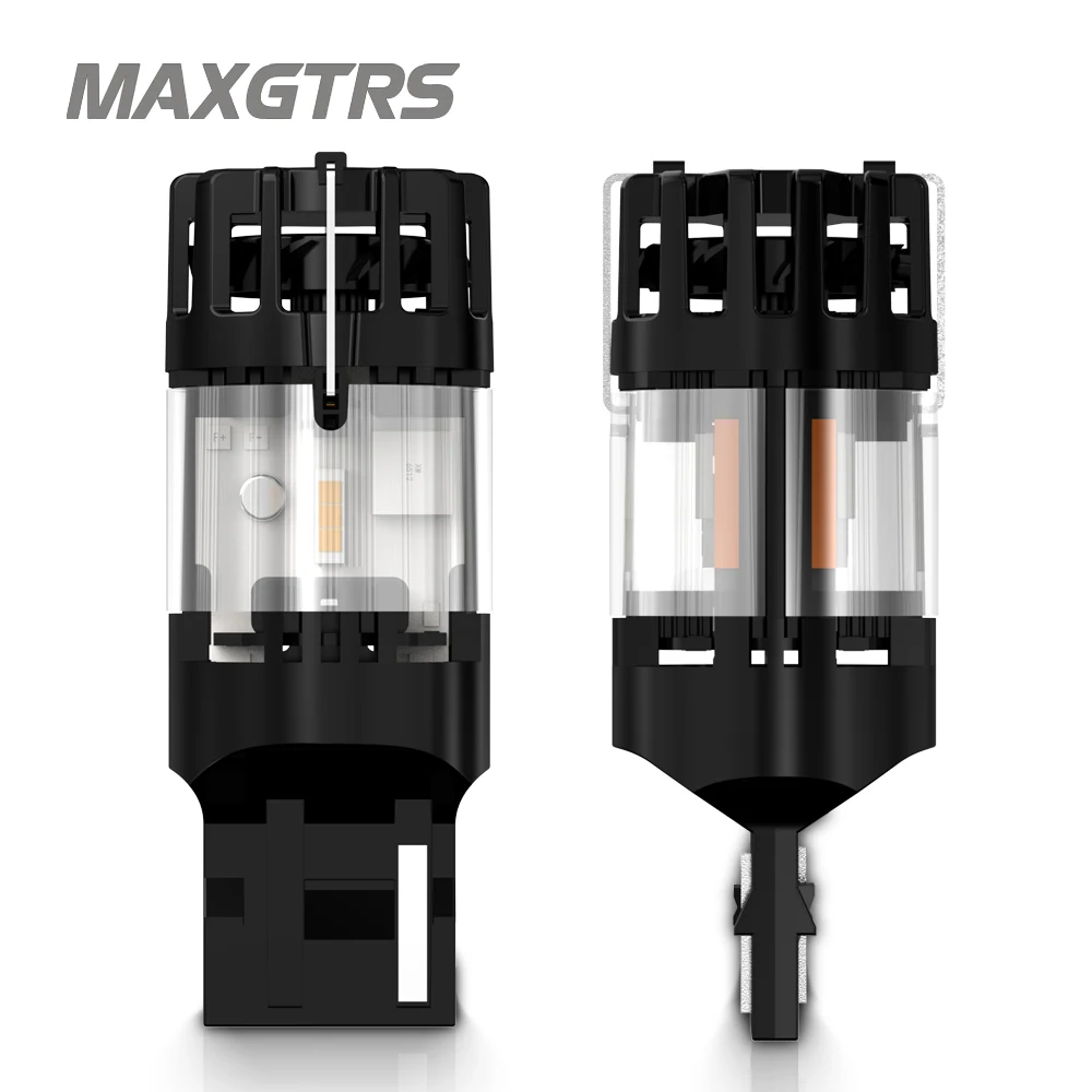 2x 3100LM Mocne Żarówki LED 1156 BA15S BAU15S PY21W Canbus Bez Hiperfal, Bez Błędów, Z Wentylatorem T20 W21W Bursztynowa Żółta Do Kierunkowskazów Tuan