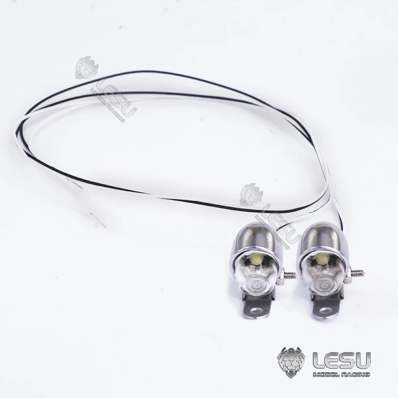 LESU 1Pair Metal Led Side Lamp Light for Tamiyay 1/14 Remote Control Toys Dumper Trailer RC Tractor Truck Th17150-Smt3