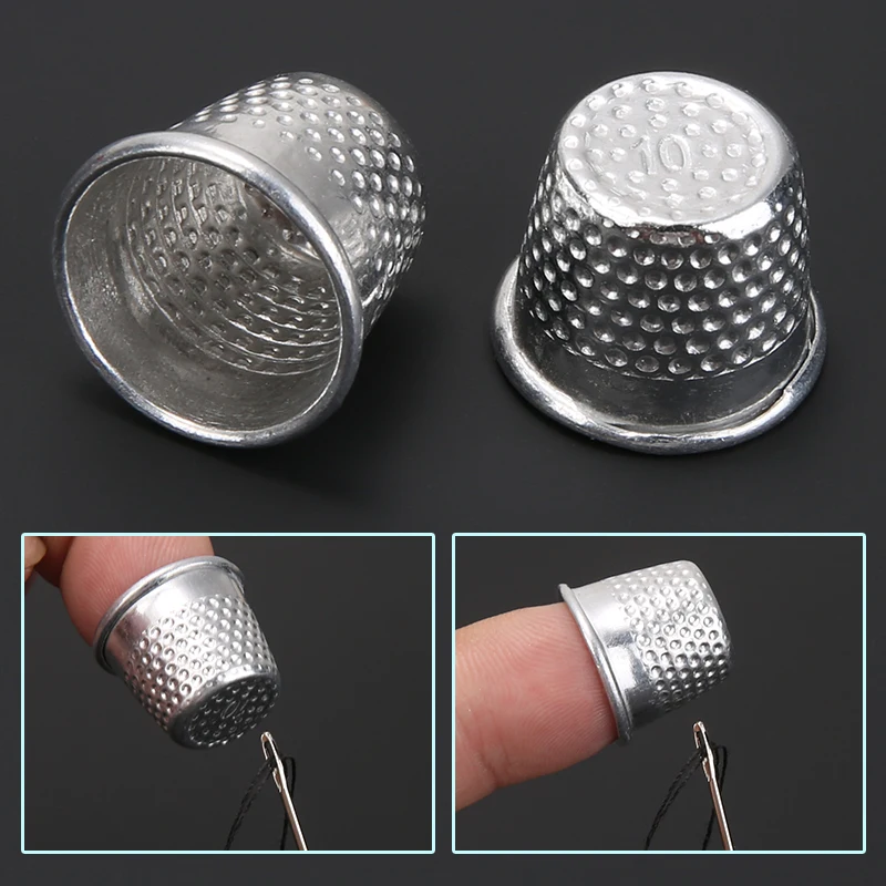 5/10/20pcs Antique Hard Metal Brass Sewing Thimble Needles Partner Finger Protector DIY Sewing Tools