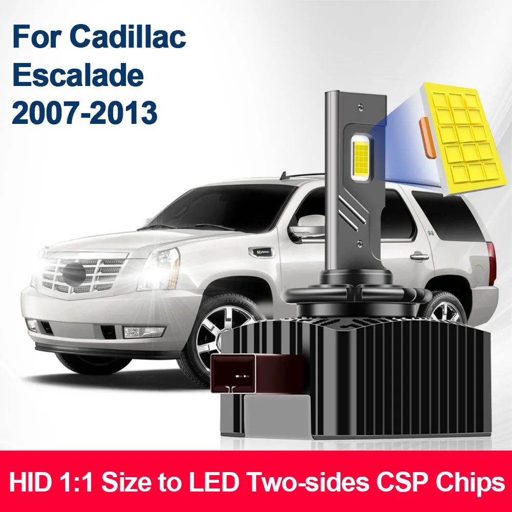 

Для Cadillac Escalade 2007-2013 светодиодные фары D1S Canbus лампа CSP Led 30000LM 110 Вт супер яркие автомобильные лампы серии D 12 В