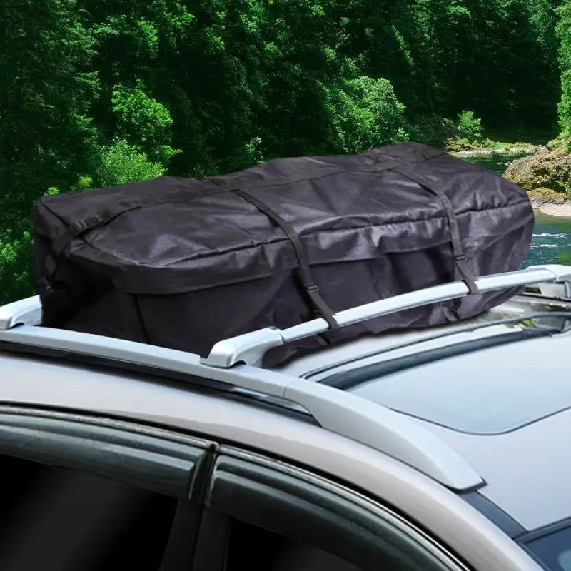 Oxford Thicken Car Top Roof luggage Waterproof Rooftop Luggage Carrier Travel Bag Trunk SUV Cargo 140x45x48cm Luggage Roof Bag