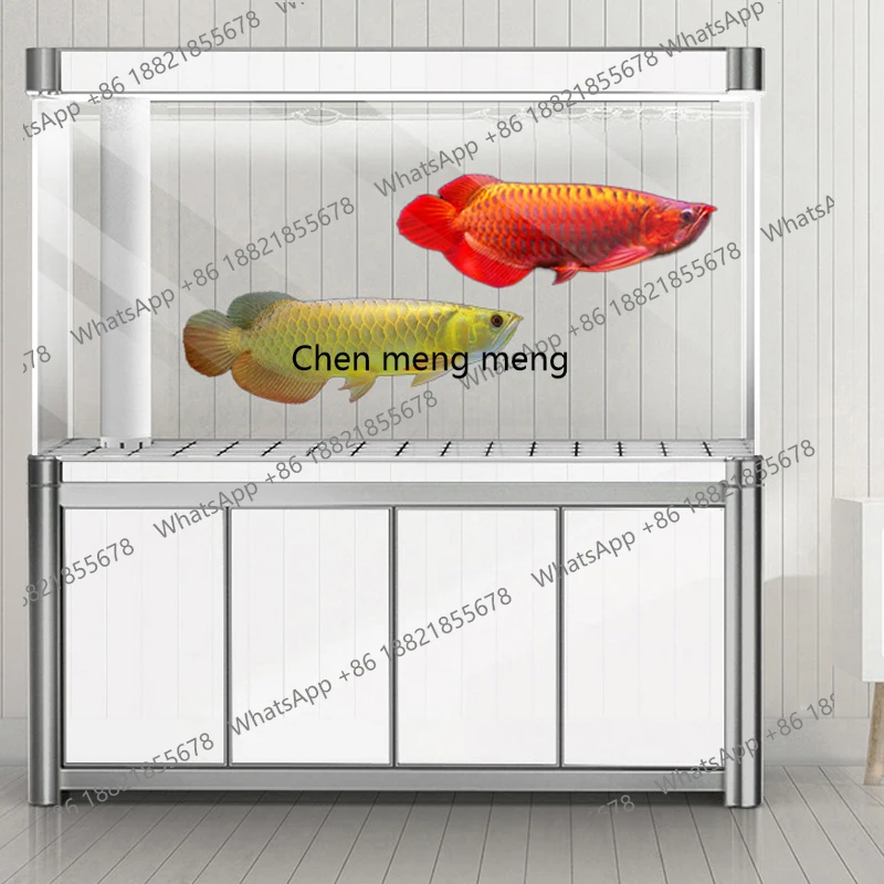 

Ultra-white glass bottom filter dragon living room large floor-to-ceiling intelligent filter goldfish aquarium