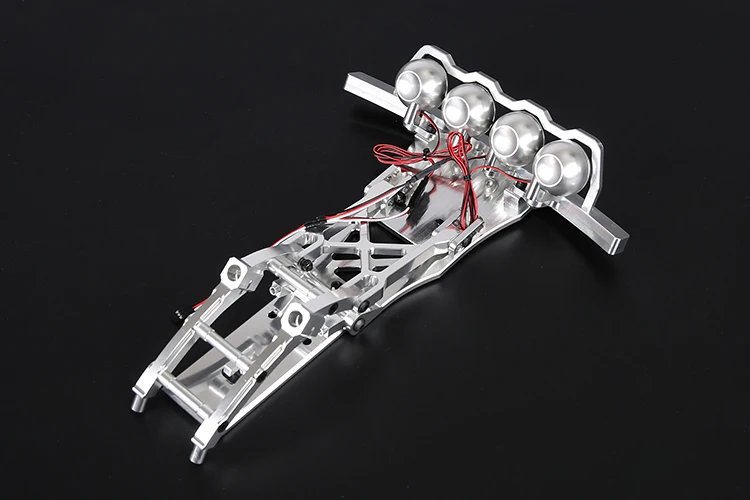 Aluminum Front Terminator Truck Bumper with LED for HPI Baja 5T 5SC