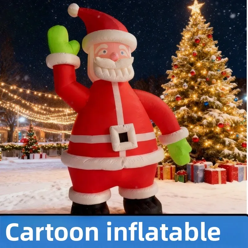 Inflatable Santa Claus Cartoon Air Model Christmas Holiday Party Decoration Outdoor Commercial Props Air Model