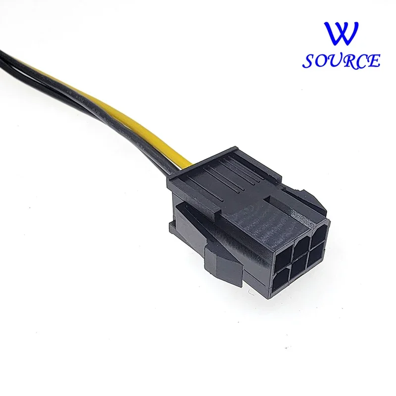 1pcs 6pin Female Graphics Card GPU To Molex IDE Dual 2 X 4pin Female To Power Supply Cable PCIe PCI-e 6 Pin Male To 4pin Female