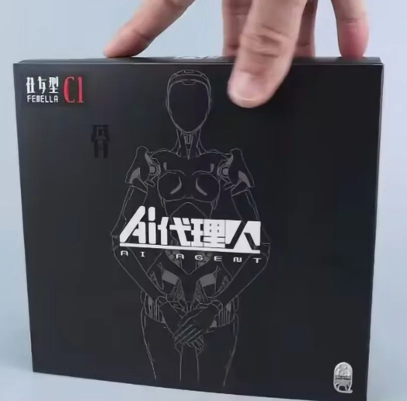 2025 Nuovo In Magazzino Guke Studio AI Agente Femmella C1 Stile Punk Trasparente Mobile Femminile 1/12 Action Figure Giocattolo Regalo