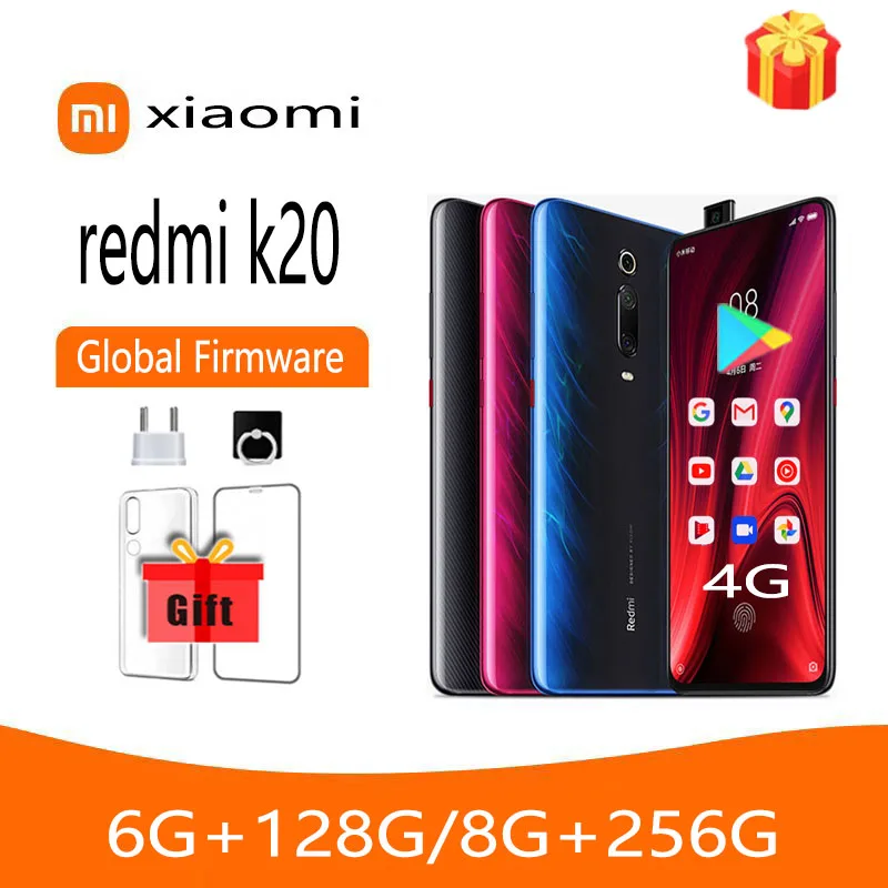 Global rom originale Xiaomi Redmi K20 Smartphone cellulare Android Snapdragon 6GB + 128GB 8GB + 256GB telefono usato