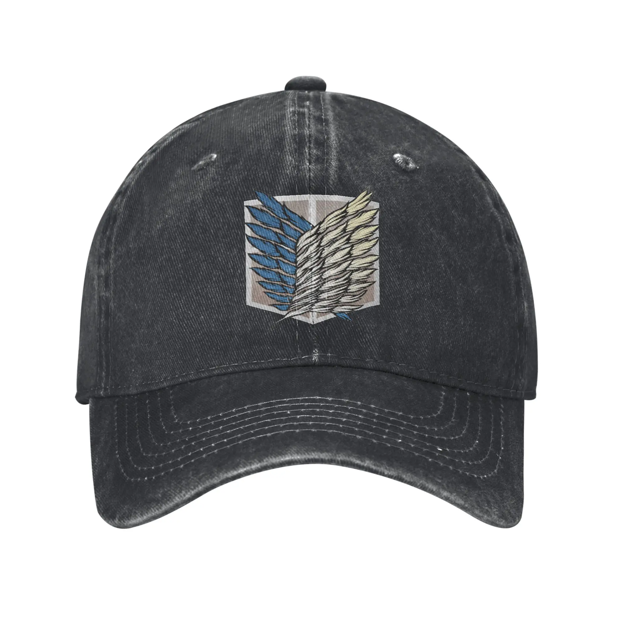 y2k-shingeki-no-kyojin-anime-aot-ataque-em-tita-retro-cowboy-lavado-bones-de-beisebol-masculino-denim-chapeu-de-golfe-feminino-rock-pico-bone