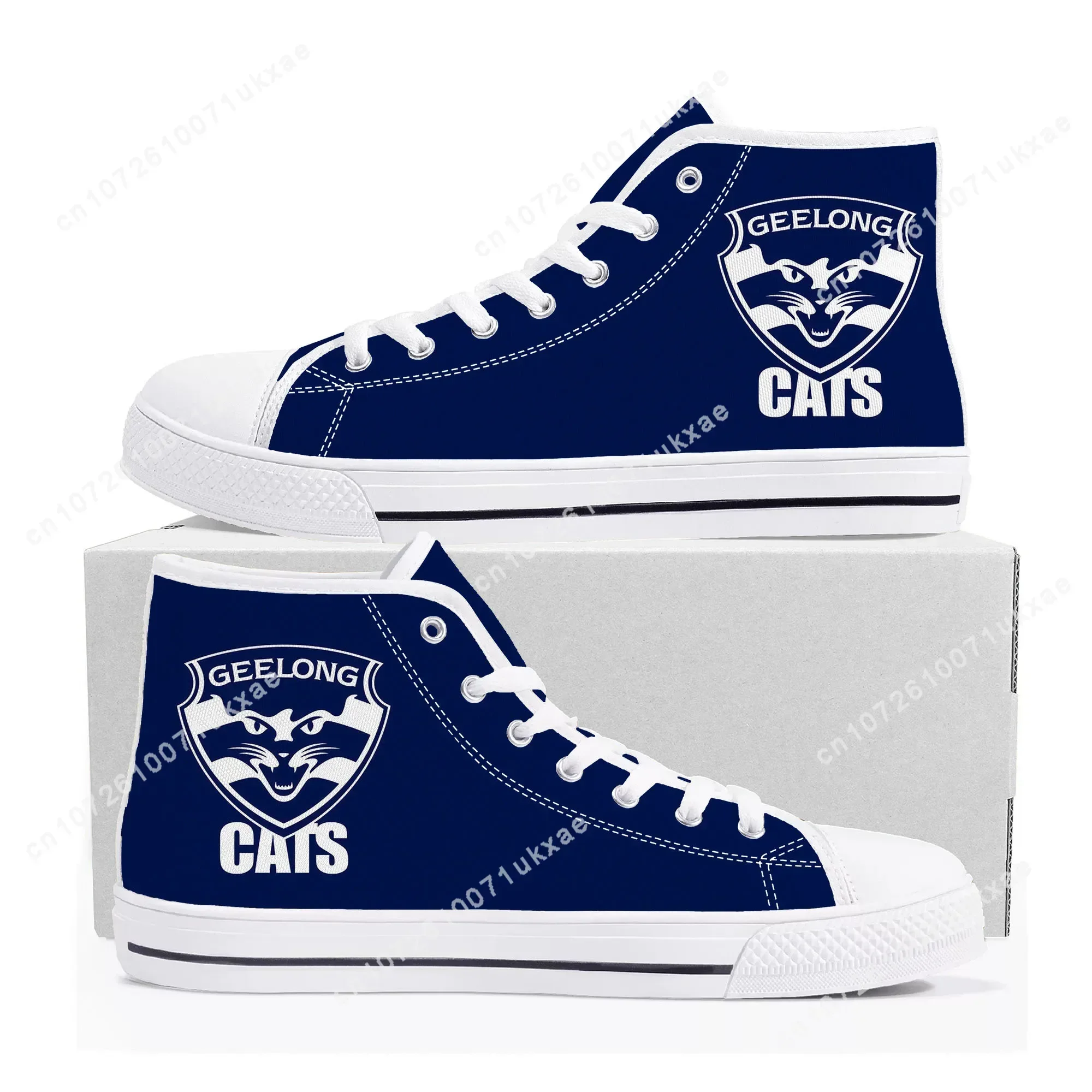 Geelong Cats-Zapatillas de fútbol australiano para hombre y mujer, calzado deportivo de lona de alta calidad, informal, personalizado