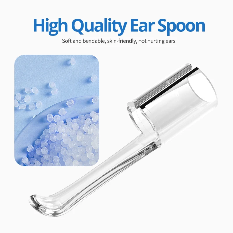 Smart Ear Cleaner Endoscope 3 in 1 Digital Endoscope Earwax Cleaner Tool with 2 Ear Spoon Ear Cleaner for Android Type-C PC
