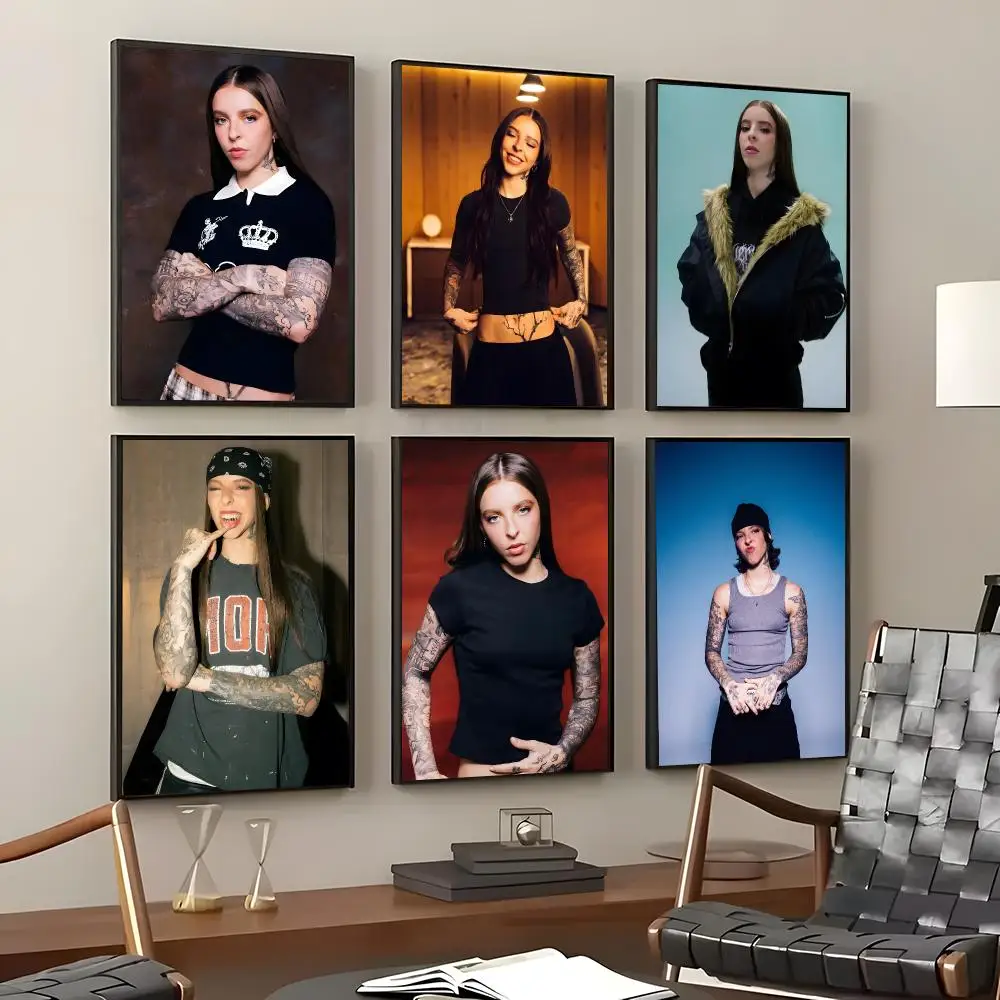 Singer Young Miko Poster Self-Adhesive Waterproof Wall Stickers, Coffee Bar Home Wall Decor