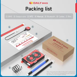 Daly BMS Smart BMS Bluetooth Lifepo4 4S 12V 8S 24V 16S 48V Batería Solar Inversor Al aire libre Al aire libre Almacenamiento de energía para el hogar RV Scooter 12 Mejor sistema de almacenamiento de energía de ventas - №8