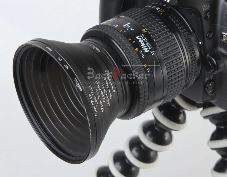 5 ชุดโลหะเลนส์กล้องกรองอะแดปเตอร์แหวนชายหญิง Step Up FILTER ขนาดชุด Mount 49/52 /55/58/62/67/72/77/82 มม.