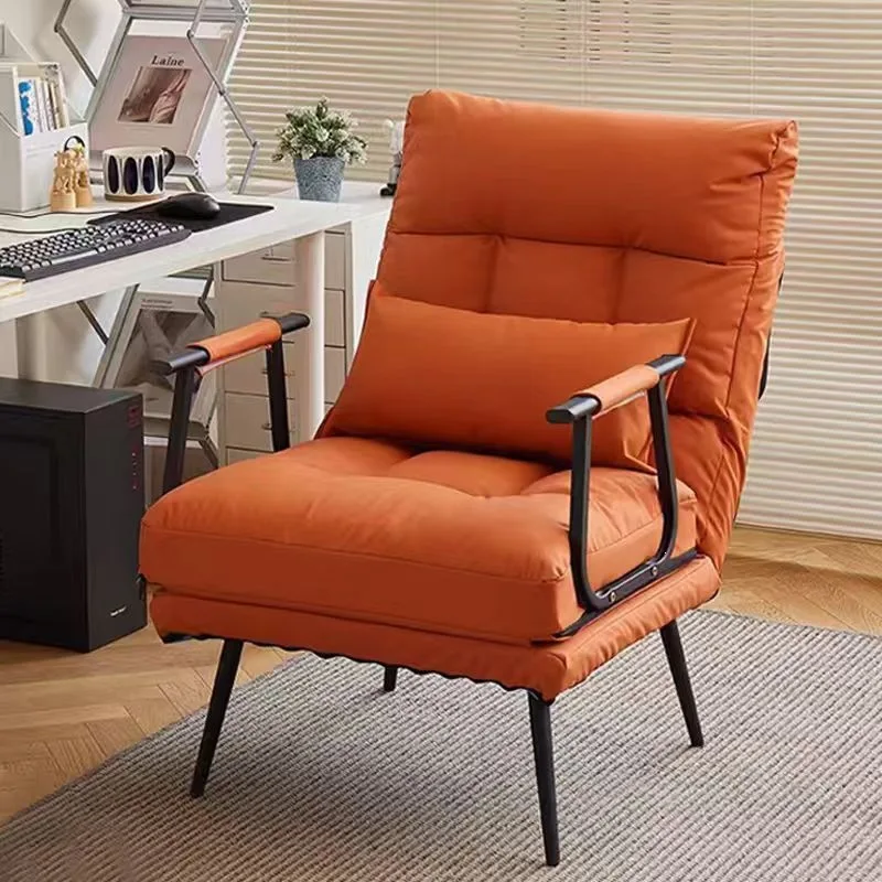 HYS folding recliner office lunch break nap single bed dual-purpose chair summer reclining seat back sofa seat