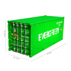 1/20 Truck Accessories Container Box Model Toy Plastic Simulation Shipping Evergreen Model Ornament Collectible Gifts Display