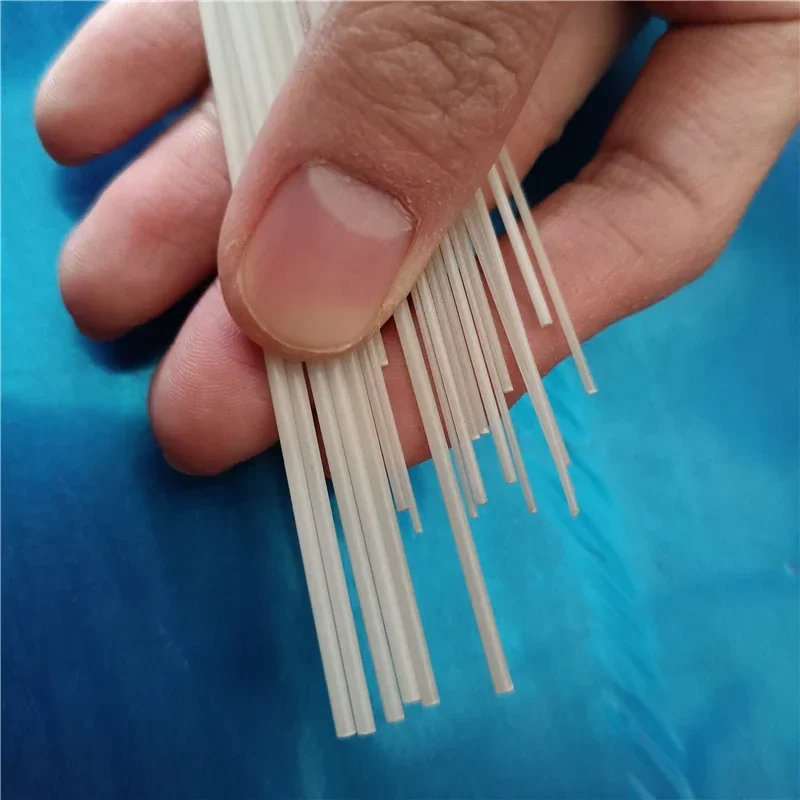 10pcs 1000mm White Glass Fiber Rod Diameter 1.5mm Fiberglass Elastic Insulation Rods for Multicoptor Making Model Materials