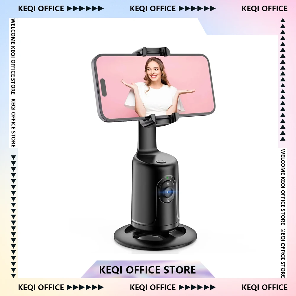 New 360 Degree Rotation Mini Selfie Stick Shooting Follow Live Intelligent Ai Automatic Face Tracking Phone Holder Gimbal Gifts