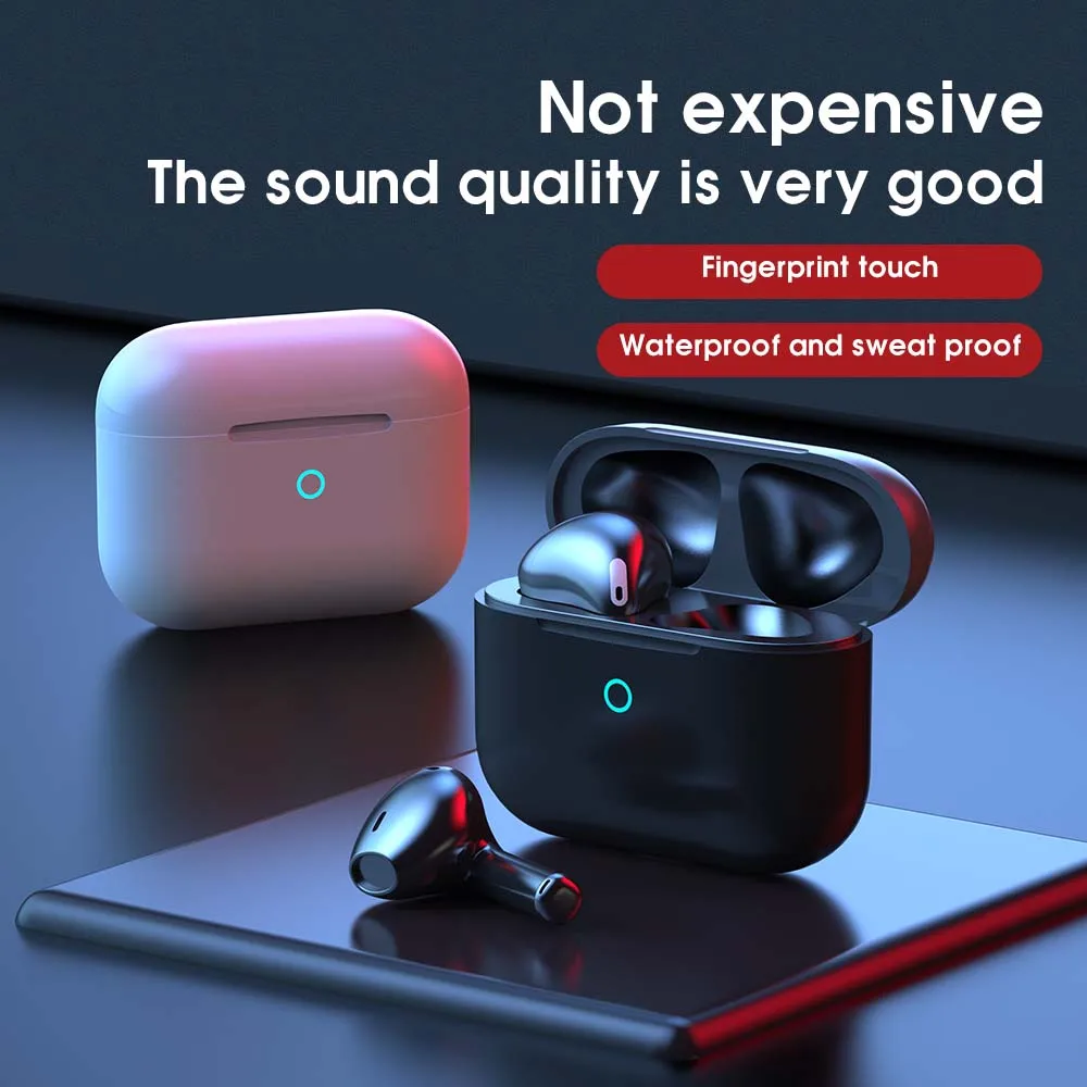 

Pro Earphones Bluetooth Headset Wireless Earphone Music In Ear Headphone Noise Cancelling Sports Earbuds TWS For Free Shipping