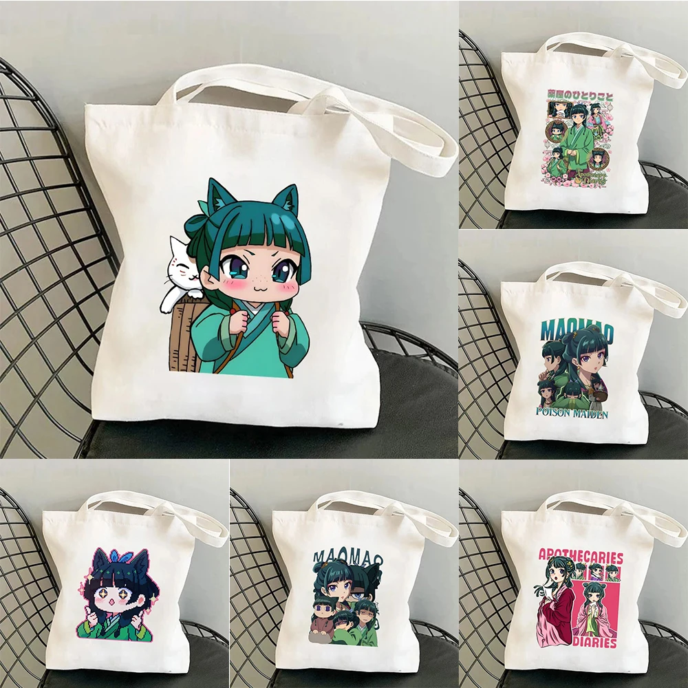 

New Anime The Apothecary Diaries Graphic Printed High Capacity Shopping Bags Unisex Fashion Casual Package Hand Bag