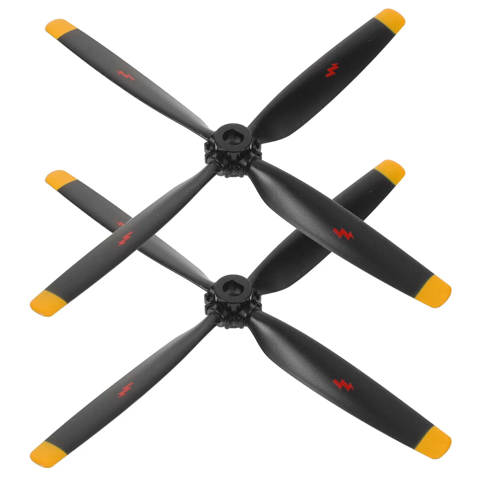 

2Pcs Rc Plane Propellers 4-Blade Plastic Aircraft Propeller Replacement Parts Rc Helicopter High Precision Adapter Spare