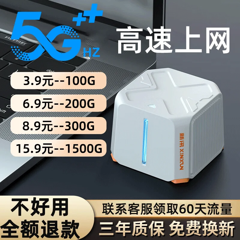 Portable Wi-Fi Card-Free 4G Three Netcom Mobile Router Portable Hotspot Traffic Wireless Broadband Network Card 5GHz