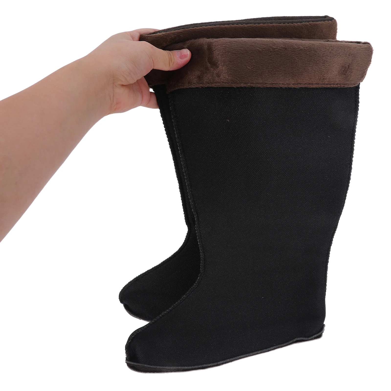 

1 Pair Warm Fleece Rain Boot Liners For Men Thermal Waterproof Socks Insulated Outdoor Winter Shoe Insoles For Hiking Fishing