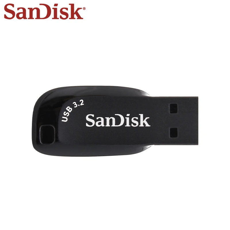 محرك فلاش USB 3.2 أسود SanDisk Ultra Shift Pen Drive 32GB 64GB 128GB 256GB 512GB Max 100Mb/s U Disk للكمبيوتر