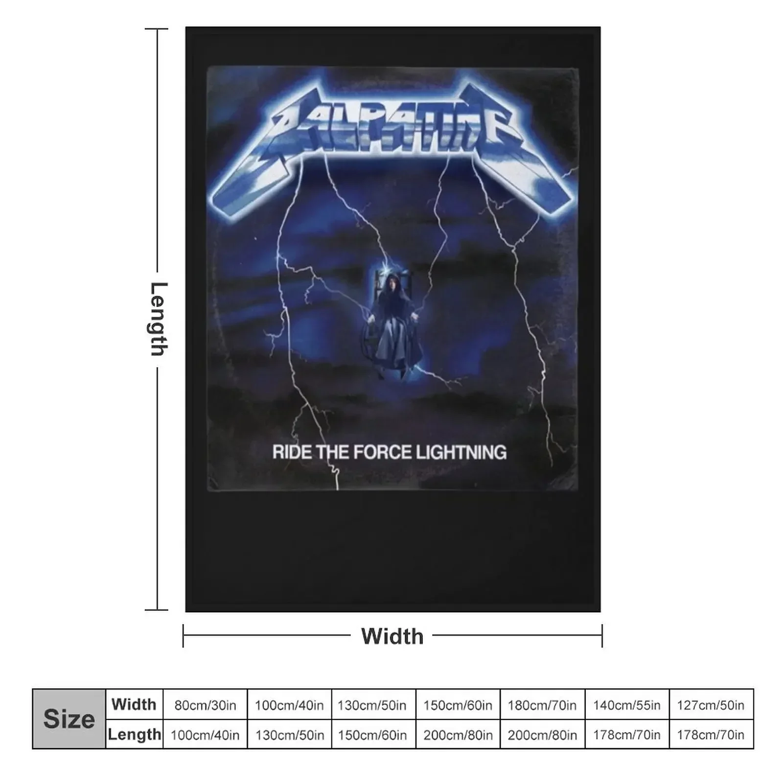 Ride the Force Lightning Vinyl Album Version Throw Blanket sofa bed Luxury Designer Polar christmas gifts Blankets