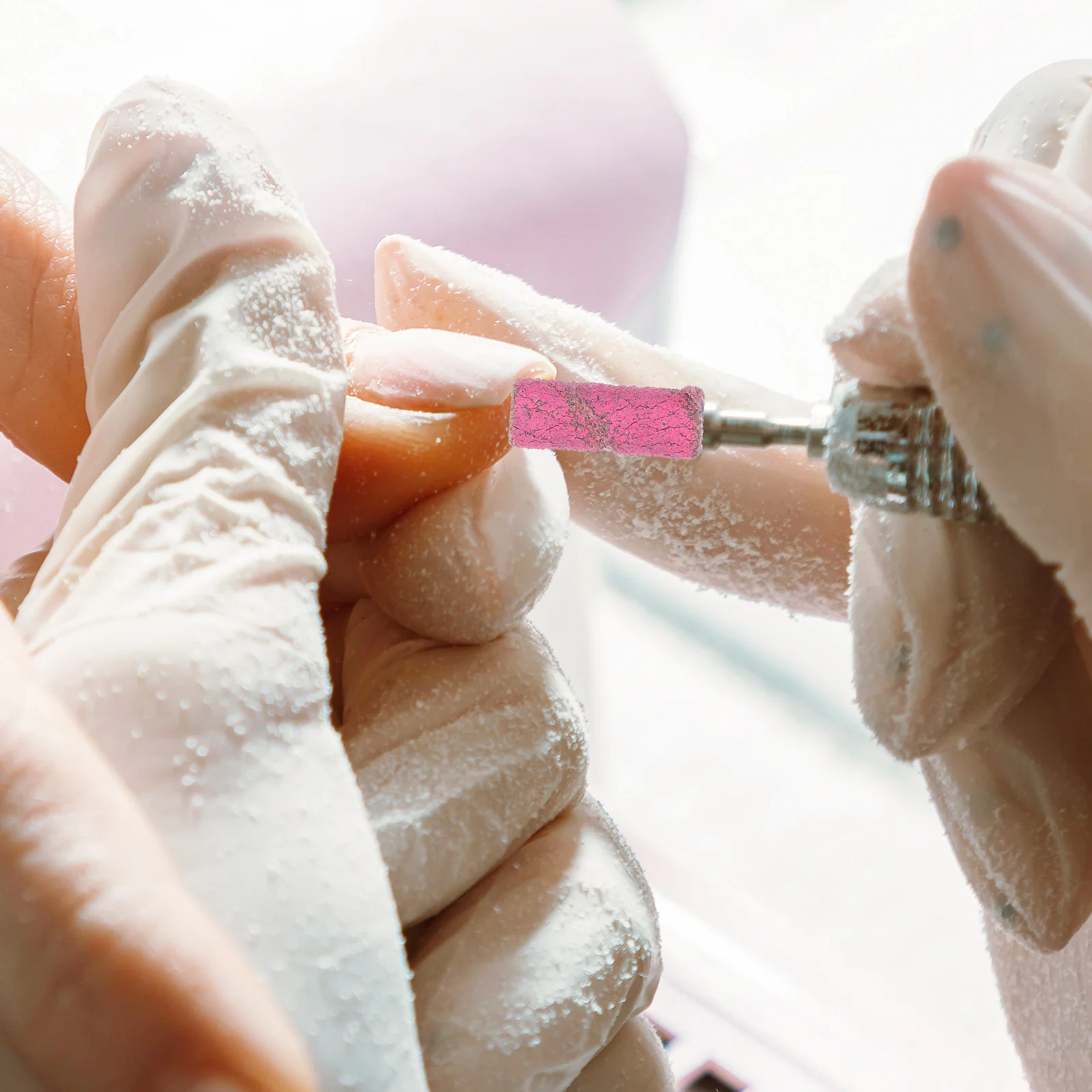 ชุดตะไบเล็บแบบวงแหวน 50 ชิ้น สำหรับงานทำเล็บ ขนาดเล็ก พกพาสะดวก ใช้กับเครื่องตะไบเล็บ สำหรับเล็บอะคริลิค อุปกรณ์ขัดเล็บ วงแหวนขัดเล็บ