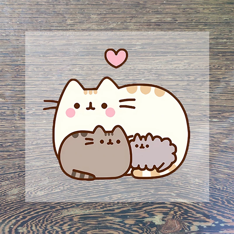 Pusheen Cat Iron on Patch Sticker Customization Stitch Patches Clothing T-shirt Birthday Kawaii Cartoon Anime Cute Fashion Gifts