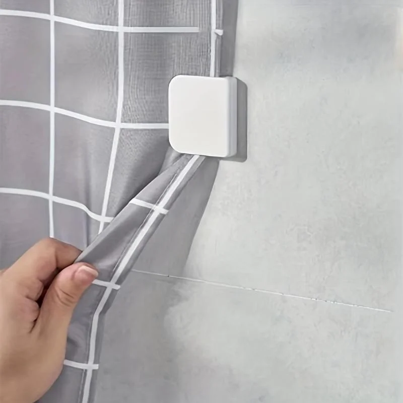 2Pcs Shower Curtain Fixed Clip Windproof Stop Protect Clips Shower Curtain Fixing Tool Bathroom Accessories