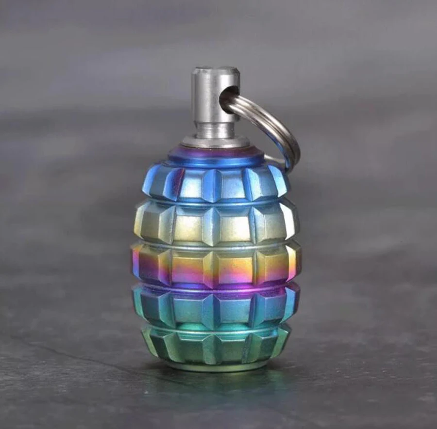 التيتانيوم Begleri سكين الحبل الخرز المفاتيح الديكور DIY EDC أداة قلادة