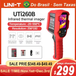 Termômetro Handheld industrial infravermelho dos testes do imager 256x192 do Thermal do UNI-T UTi260B para a câmera térmica do aquecimento do assoalho de Repaire