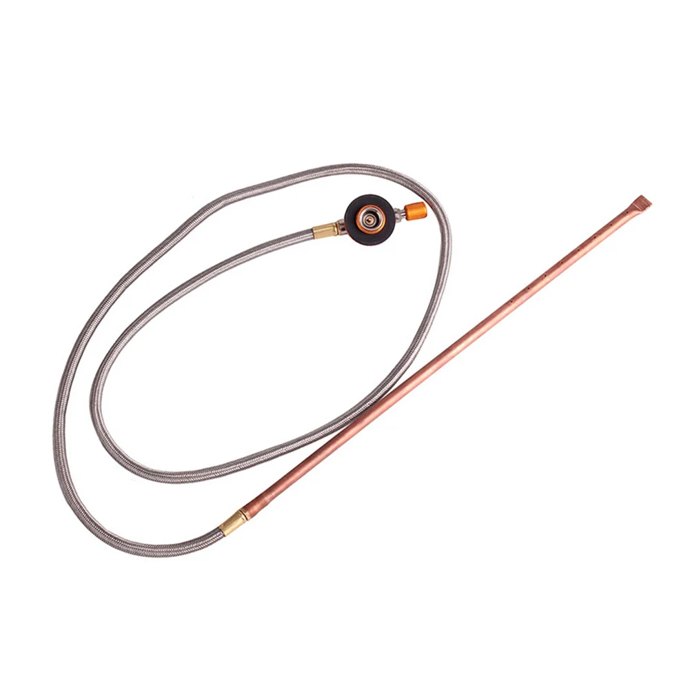 Gas Appliance Fires Starter 1.3M Outdoor Camping Hiking Aluminum Alloy+copper Flexible Hose For Cooking Picnic BBQ