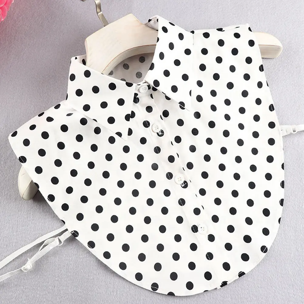 

1Pcs White Base Fake Collar Detachable Shirt Collar for Women Premium Comfortable Material Exquisite Workmanship Chic