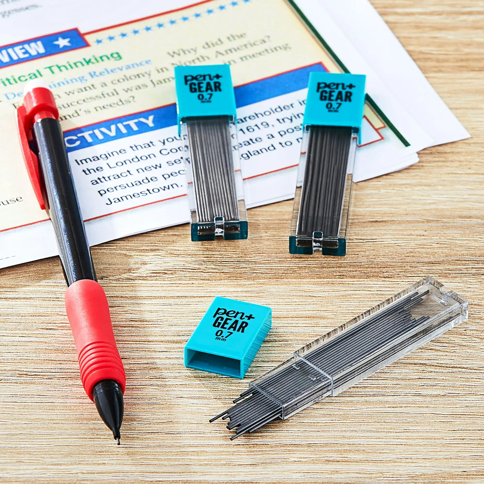 

(3 pack) Pen+Gear No. 2 Mechanical Pencil Dark Lead Refills, Pencil Lead Grade, 0.7mm, 90 Count