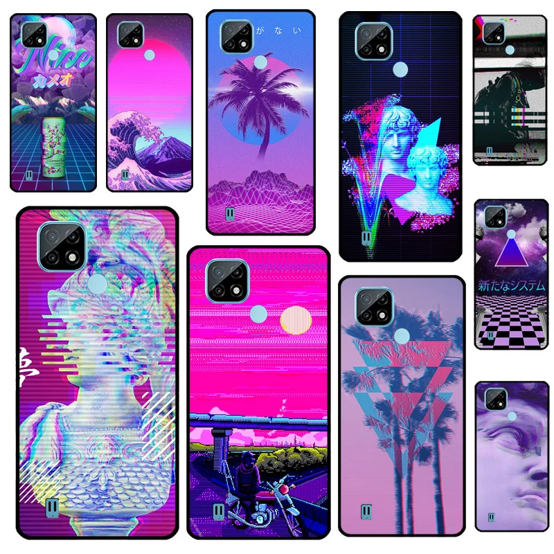 Vaporwave Art For Realme GT Neo 5 10 11 Pro Plus C55 C35 C33 C31 C30 C21Y OnePlus 11 Nord CE 2 Lite Case