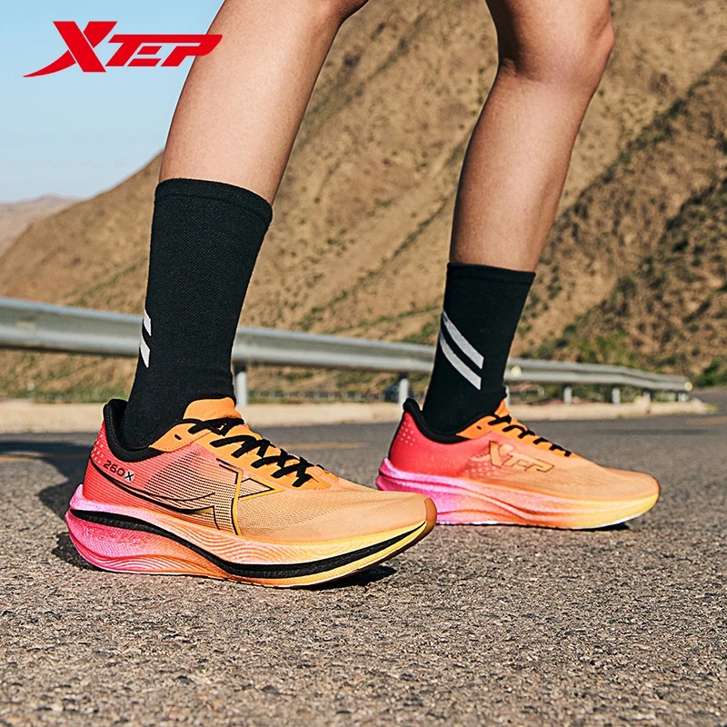 Xtep 260X Running Shoes For Women 2024 Summer Comfortable Cushioning Lightweight Stronger Propulsive Force Sneakers 976218110066