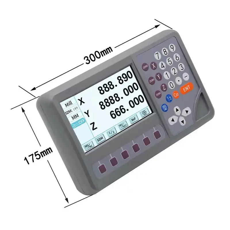 Dro 3 Axis/2 Axis Digital Readout Display System with 50-1000mm Magnetic Linear Scale Encoder Sensor