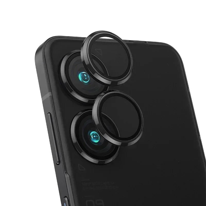 Kaca pelindung kamera belakang untuk Asus Zenfone 9 pelindung lensa kamera logam kaca cincin casing stiker penutup pada Zenfone10 9 Film belakang