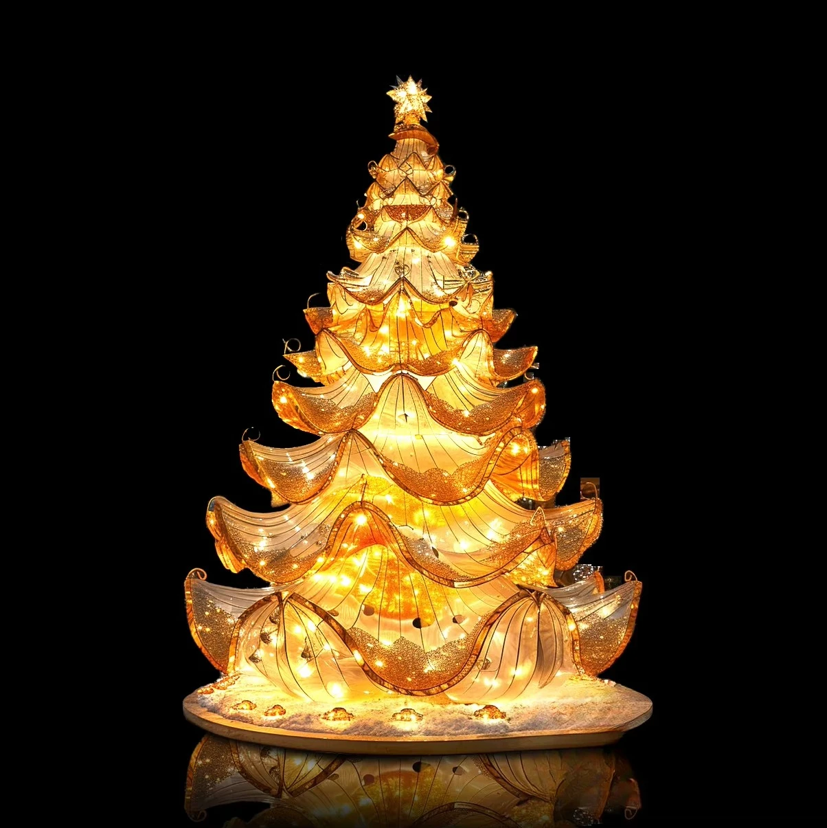 2024 New Christmas Decoration Background Christmas Tree Lights Outdoor Decoration Christmas Tree