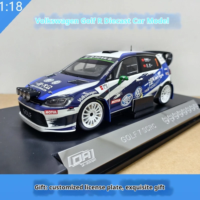 1:18 Scale Faw-Volkswagen Volkswagen Golf 7 Scrc Racing Car Model Crc Rally Championship Diecast Alloy Car Model Original