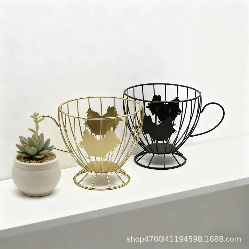 

Kitchen shelf, egg storage rack, light luxury home snack and candy storage basket, coffee shop bar display rack